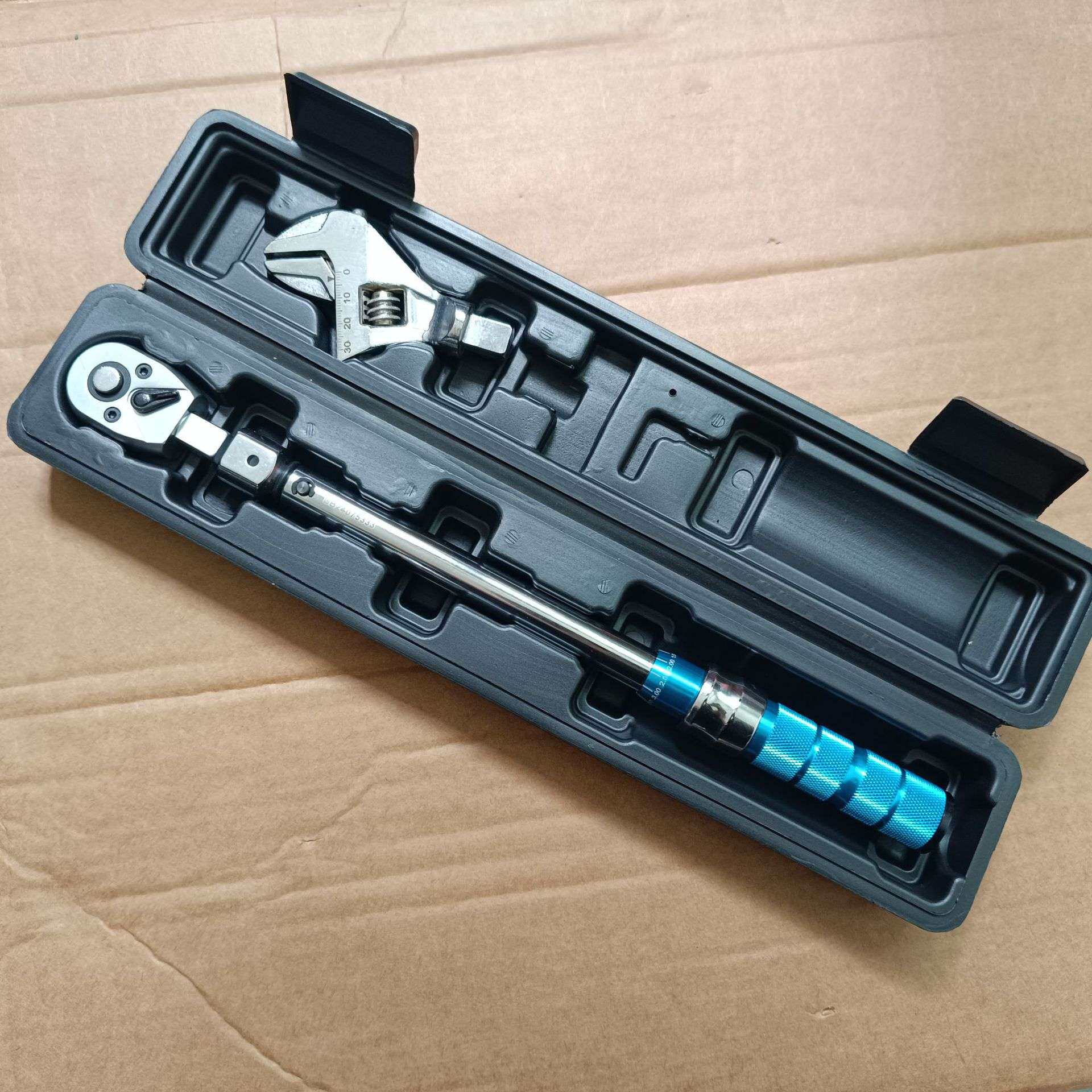 棘轮扭力方孔扳手各款件套装活动头维修汽车工具箱多功能