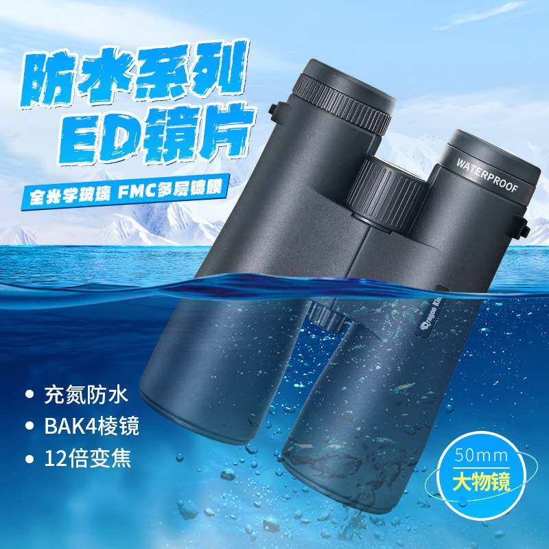 双筒望远镜12X50 高倍高清演唱会户外观景旅行望眼镜LG 25 中性