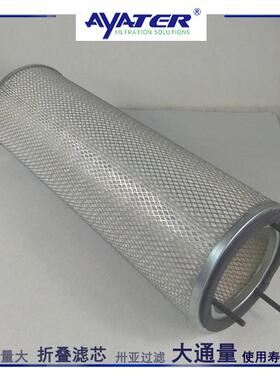 空压机三滤过滤芯711632E1-2117151空气滤筒有效聚酯折叠滤芯