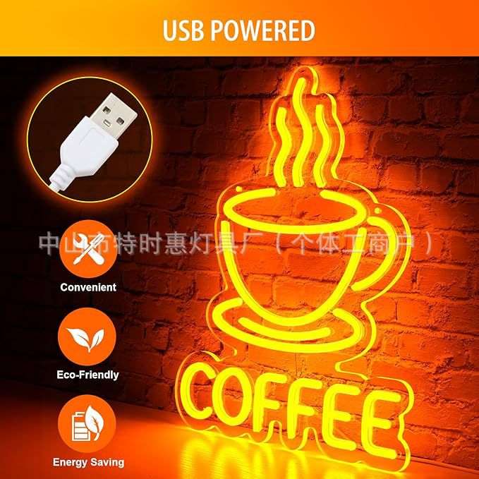 跨境亚马逊LED霓虹灯装饰发光灯吧台装饰led醒目标志usb 外贸