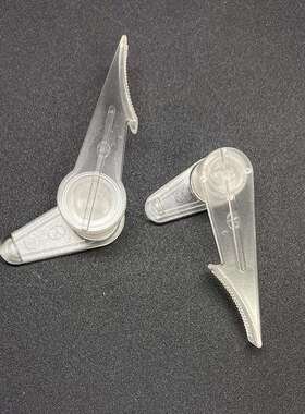 可拆卸灯饰配件LED吸顶灯灯罩卡子底盘卡脚旋卡PP白色料透明旋卡