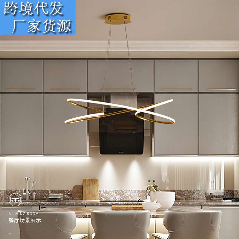 餐厅吊灯现代简约异型北欧灯具创意个性led吧台吊灯大气餐桌灯具