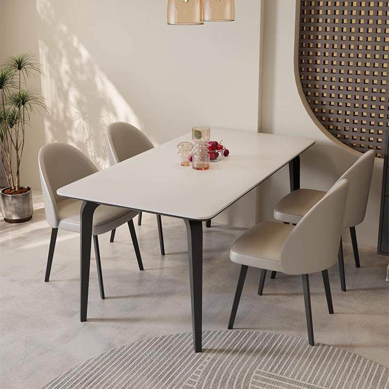 全托底板纯白岩板餐桌椅组合新款家用小户型长方形现代简约饭桌子,3C数码配件,其它配件,淘宝优惠券,粉丝福利购,淘宝优惠卷