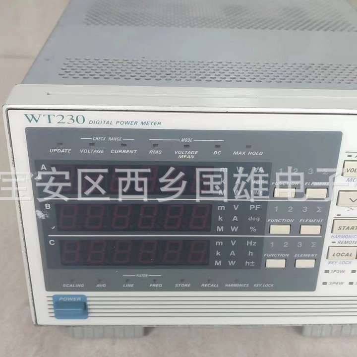 横河YOKOGAWA WT230功率计 三通道带谐波HRM接口