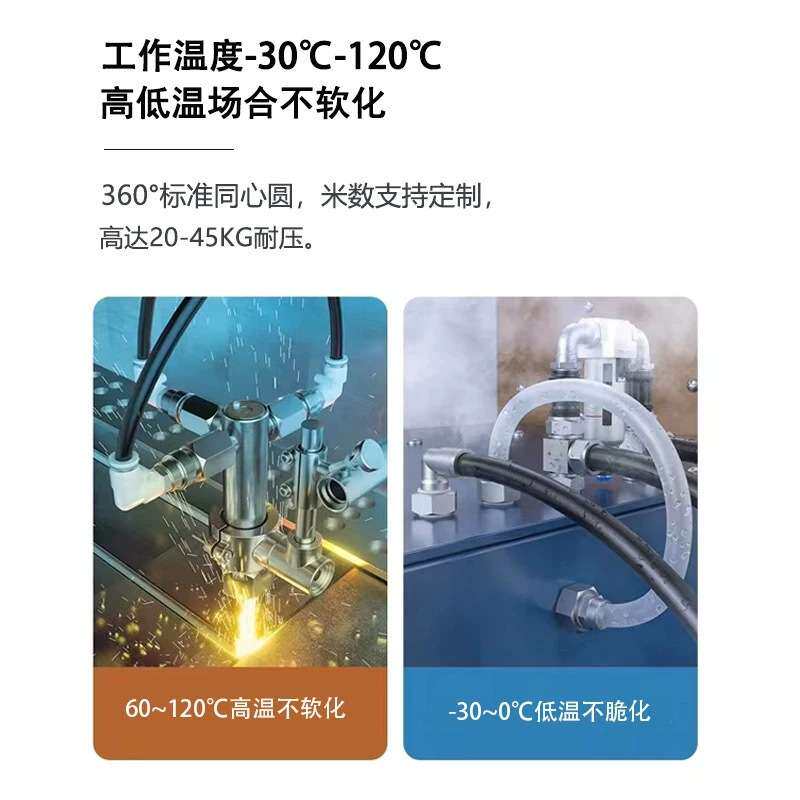 尼龙气管4/6/8mm耐高温高压尼龙管10/12mm尼龙塑料润滑刹车油管