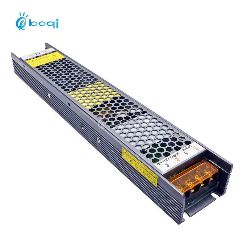 BOQI12V24V200Wled调光恒压电源灯带灯条可控硅0-10V调光开关电源