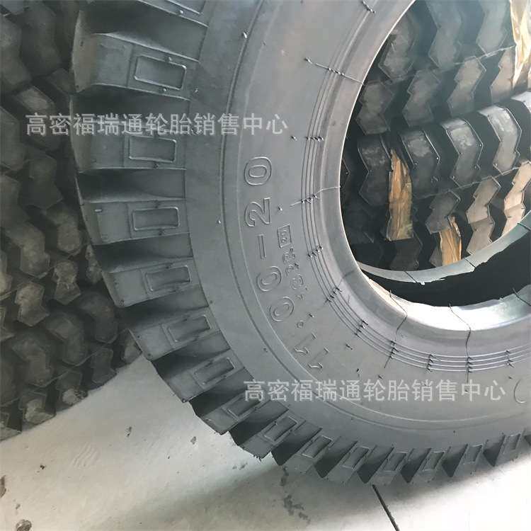 卡货车斜交充气轮胎11.00-20大块花矿用耐磨载重卡车轮胎1100-20