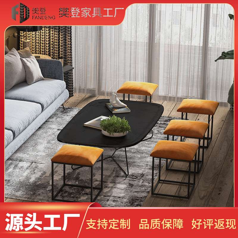 简约魔方沙发凳省空间客厅组合凳子皮革方形椅子家用现代网红方凳