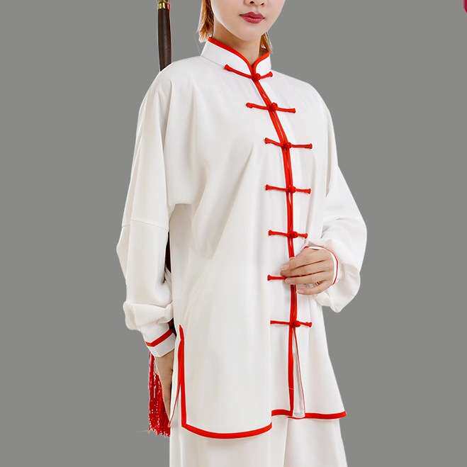 新款太极服太极拳八段锦练功服春秋女养生站桩武术禅修服打坐男