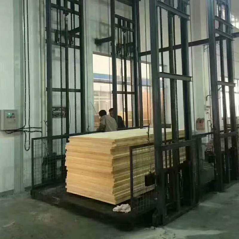 苏州厂家供应安装工厂车间货梯简易液压升降平台导轨式升降机货运