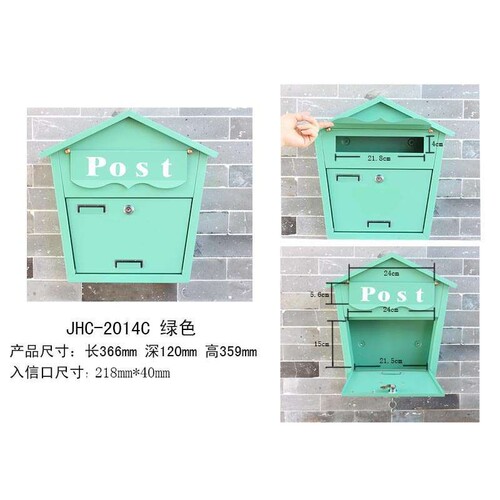 2014c 挂墙式信报箱 信箱 意见箱 收信箱 花园别墅装饰 店铺装饰