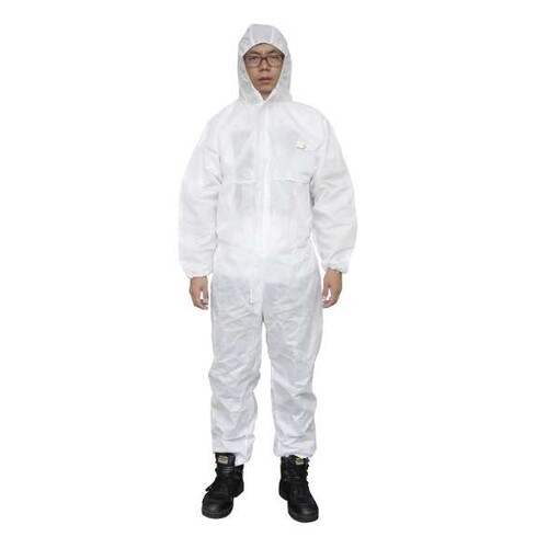 代尔塔406115防静电防粉尘连体透气防护服限次5/6级防化服防喷溅