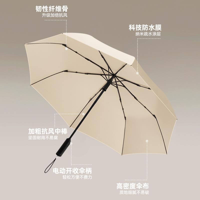 智能电动伞一键全自动收雨伞商务男士高端女折叠收缩防晒伞