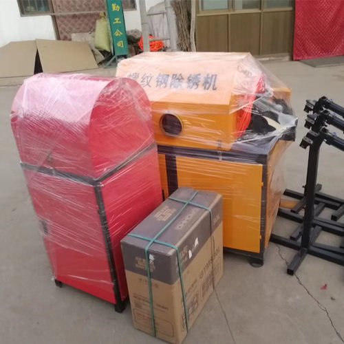 河北除锈抛光一次成型的圆钢螺纹钢筋钢管电动除锈机钢筋除锈机