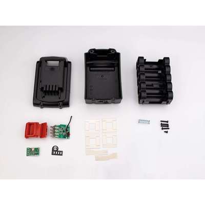 替代BLD 百得 18V工具电池套料 LB2X4020 10芯 18650款 带灯