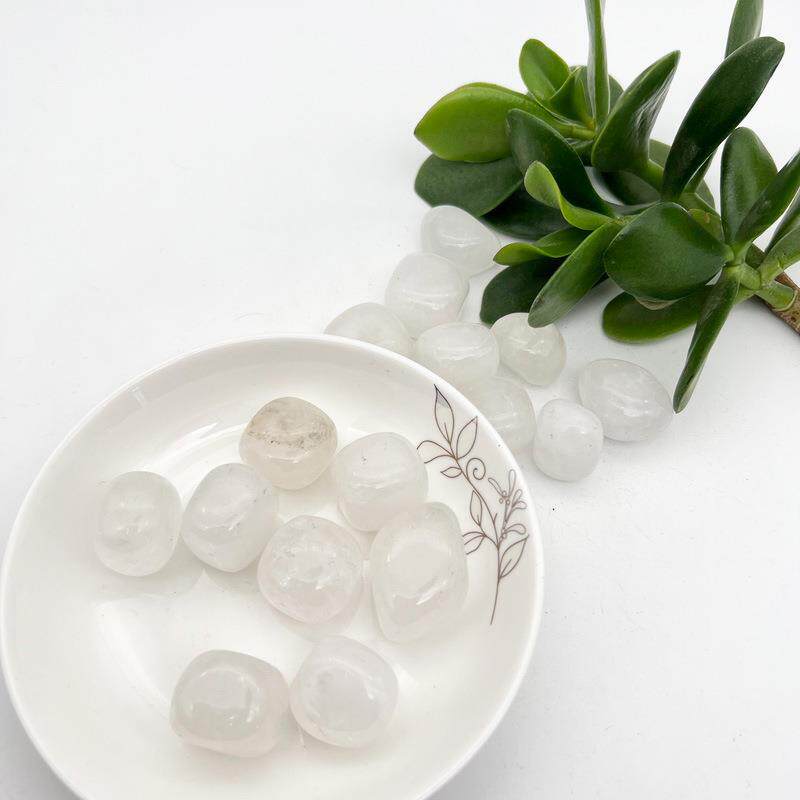 厂家供应天然粉水晶黄水 红碧玉大颗粒滚石 水晶消磁石水晶