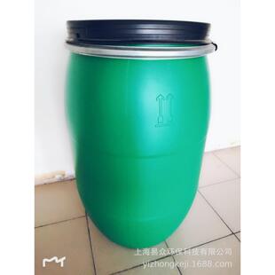 120L塑料桶开口桶耐酸碱化工绿色箍桶大口塑料垃圾桶130L150L160L