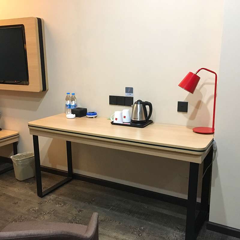 板式床酒店宾馆家具酒店标间家具卧室实木颗粒板E1新中式家具