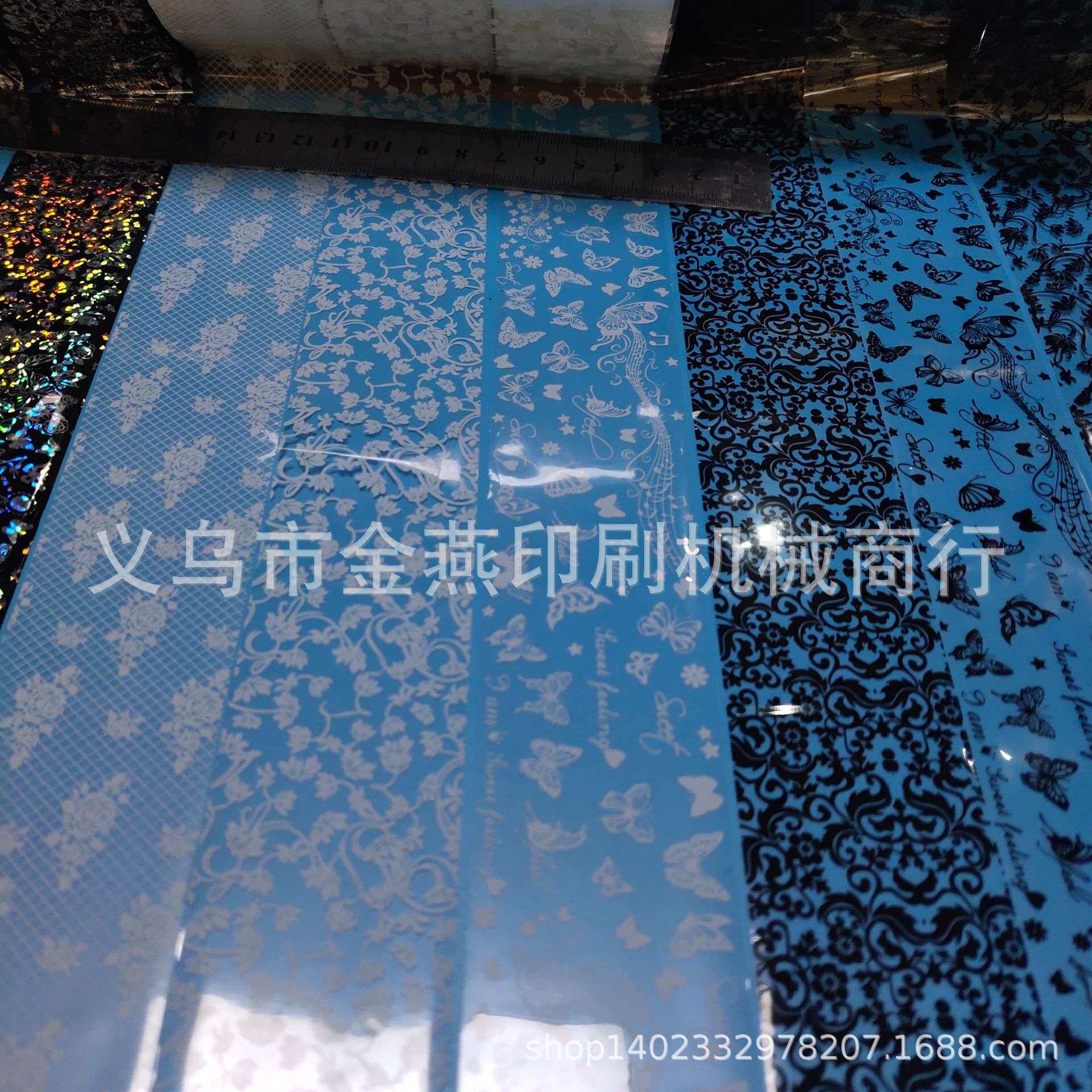 蝴蝶玫瑰玫瑰花贴膜美甲通用膜
