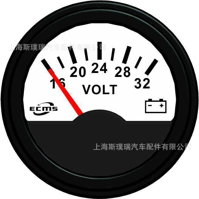 工程机械发电机组 动机组  白色电压表16-32V VDO参数