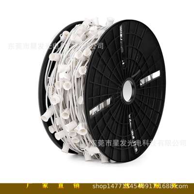 18AWG SPT-1W绿   白  黑线, C7 1000L 1000FT C7 E12灯串 带卷轴