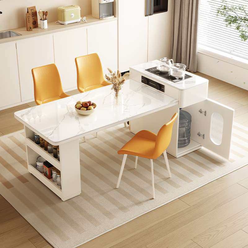 轻奢风家用大岛台餐桌一体式可伸缩现代简约风岩板吃饭泡茶台餐桌,鲜花速递/花卉仿真/绿植园艺,割草机/草坪机,淘宝优惠券,粉丝福利购,淘宝优惠卷