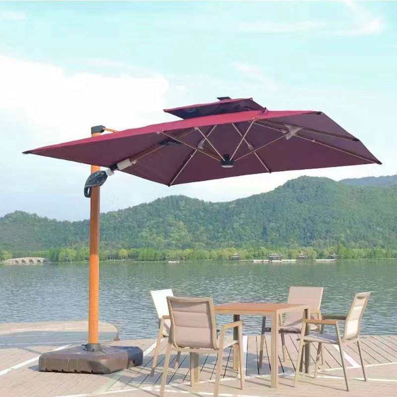 户外伞庭院伞液压伞罗马伞大伞日夜两用LED带灯遮阳伞3秒自动开伞,3C数码配件,USB灯,淘宝优惠券,粉丝福利购,淘宝优惠卷