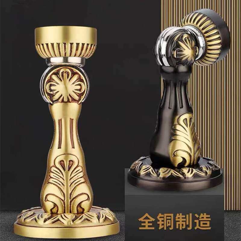 铜门吸木门卧室磁力门阻器别墅大门防撞墙吸简约门碰北欧全铜门阻