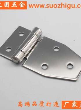 AS91一边大不锈钢合页 发电机静音箱铰链SZJ307 加厚承重型合页