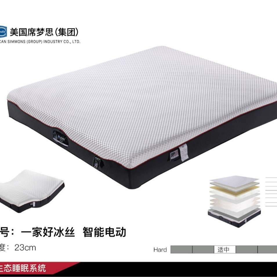 3D透气铂丝记忆棉床垫 家居用品新款弹簧床垫 九层记忆棉酒店床垫