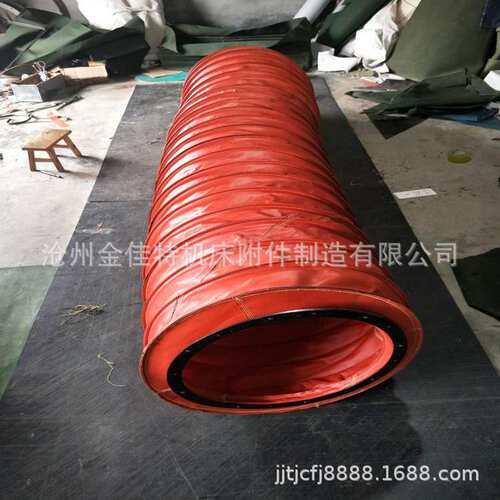 防火耐温风机帆布软连接 柜台保温风道方变圆帆布伸缩风管