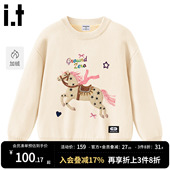 女孩衣服 儿童保暖童装 GROUNDZERO女童打底毛衣冬加厚2026新款