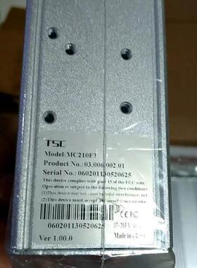 询价原装卓越MC210FT多模光纤工业光电转换卡轨式2KM收发器15 20k