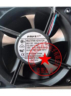 【铛裆机械】MULTIFAN 4214/12H 原装德国 24V 5.3W 12CM三线轴流