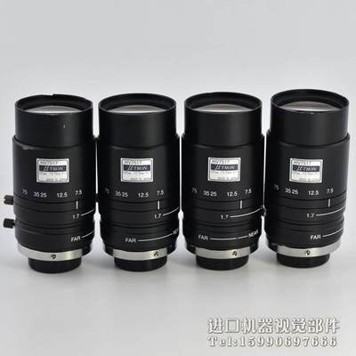 询价8成新U-TRON优创 HV7517 机器视觉变焦工业镜头7.5-75mm f1.7