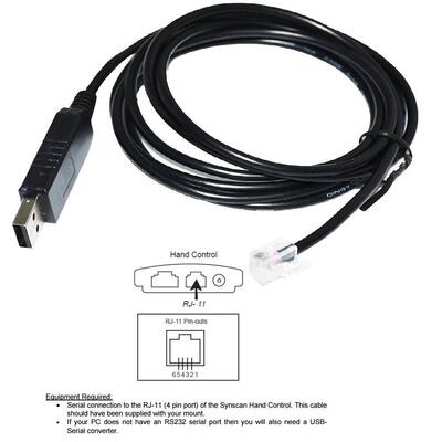 询价FTDI USB转RJ11 RJ12 6P4C SKYWATCHER信达 SYNSCAN HC手柄控
