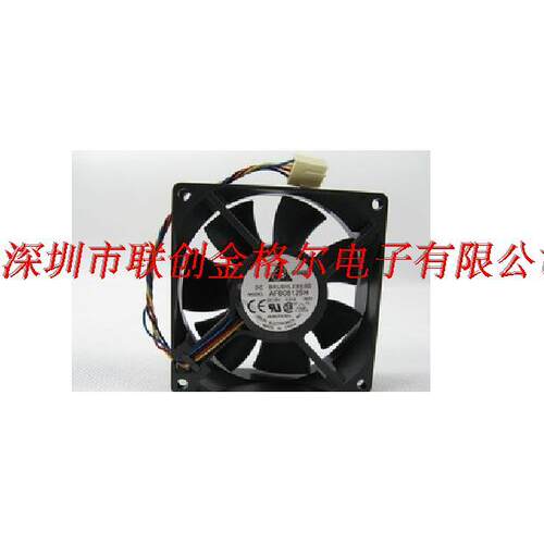 【铛裆机械】AFB0812SH QUR0812SH 4线 12V 原装 80*80*25 轴流风