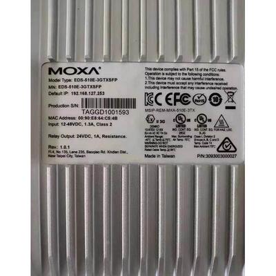 询价MOXA EDS-510E3GTXSFP 工业级以太网交换机 原装现货议价
