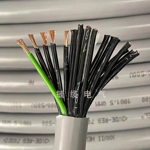 【铛裆机械】德国和柔电缆18芯1.5柔性信号控制电缆耐油 JZ-500 1