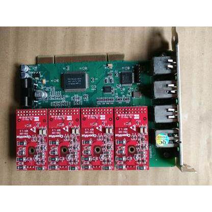 【铛裆机械】原装Openvox A400P 4 FXO PCI 接口 兼容TDM400P FXO