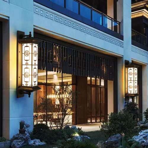 太阳能壁灯新中式户外大门庭院墙壁led灯工程别墅室外防水过道灯
