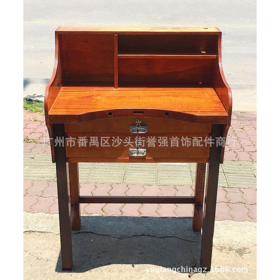 工作台 高档沙比利实木桌面功夫台 打金台 桌子 豪华首饰执模台