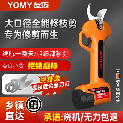 电动剪刀果树枝园林修剪强力充电式锂电池轻便小型家用专用电剪子