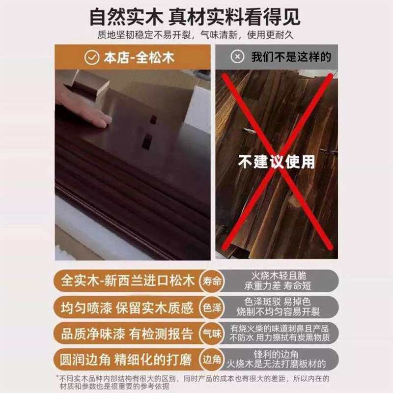 实木书架落地家用卧室床头柜书柜一体夹缝床边收纳储物柜客厅柜子