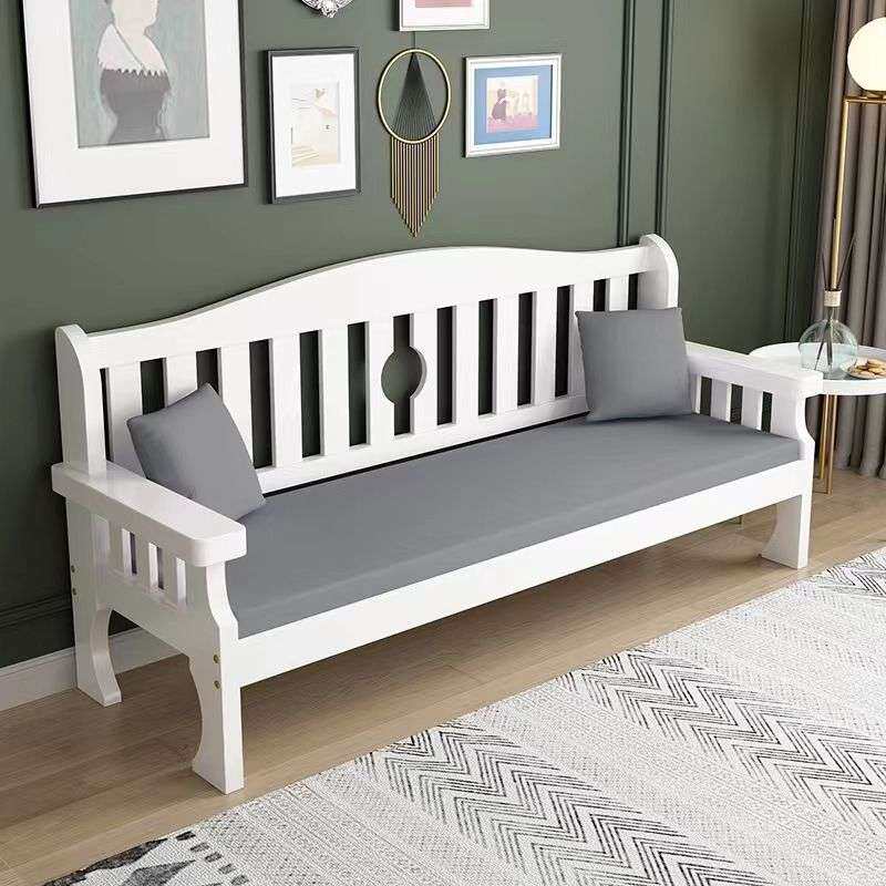 实木沙发三人位小户型客厅简约新中式木质沙发组合靠背长椅出租房