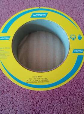 诺顿砂轮铬刚玉红色砂轮25A305*32*76.2 46K  300*32*76.2