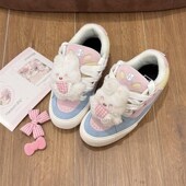 扣公仔鞋 适配ouder顽刻面包鞋 可爱毛绒卡F通粉白兔子鞋 带扣配饰