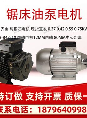 带锯床油泵电机370/550/750W金华正方龙达电机厂CB-B4/6/10