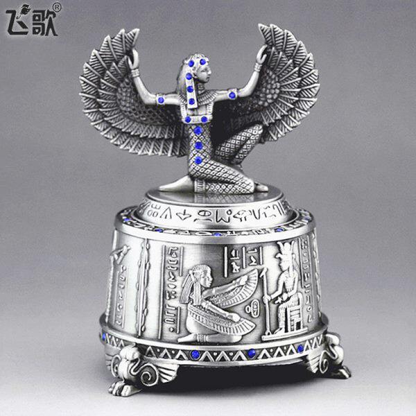 伊西斯女神旋转音乐盒复古八音盒创意生日礼物送女生女友奇妙恩典