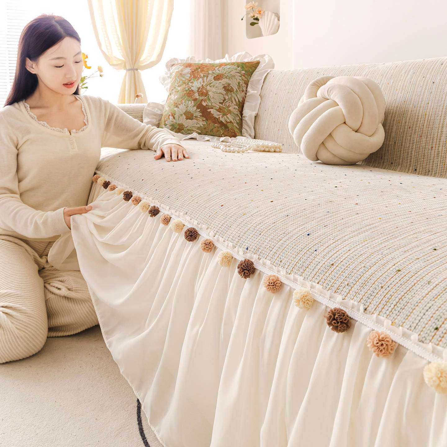 严选客厅沙发盖布2026年新款沙发盖巾四季通用沙发垫防滑全盖套罩